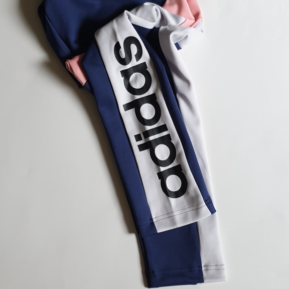 ADIDAS womens athletic tight colorblock size XL - Picture 2 of 5